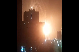 Українська ППО знищила у Києві ворожий літальний апарат. З'явилося відео.