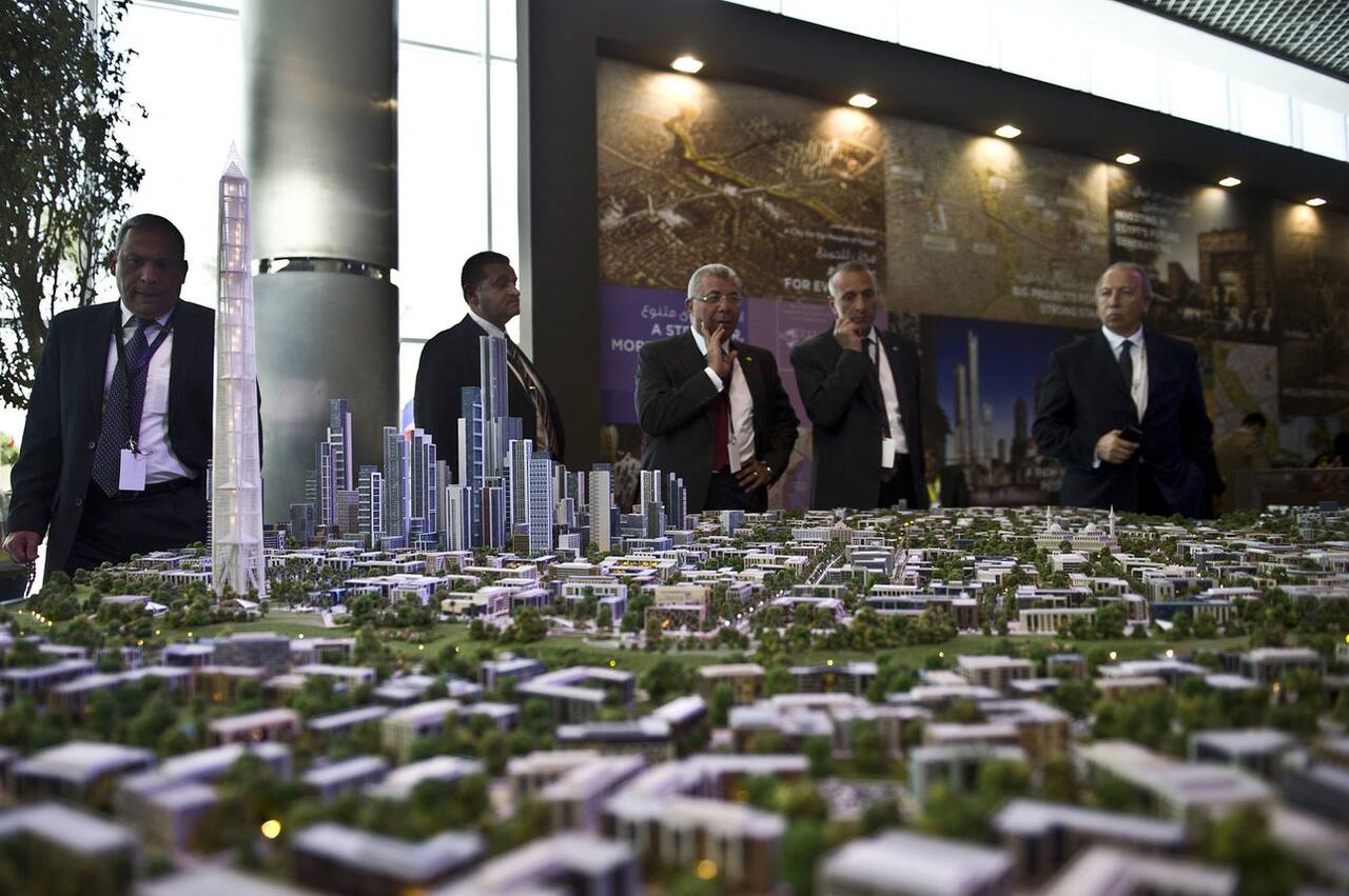 Макет нової адміністративної столиці Єгипту на презентації у 2015 році. Фото: Khaled Desouki / AFP