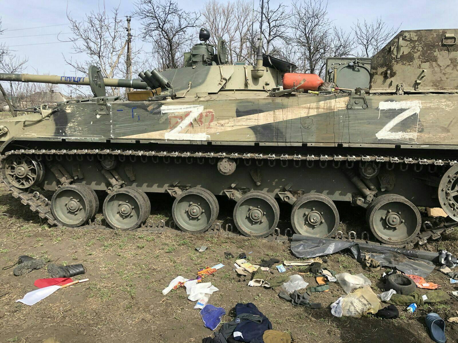 У східних областях ЗСУ розбили колону окупантів: знищили 80 осіб, танки та БМП