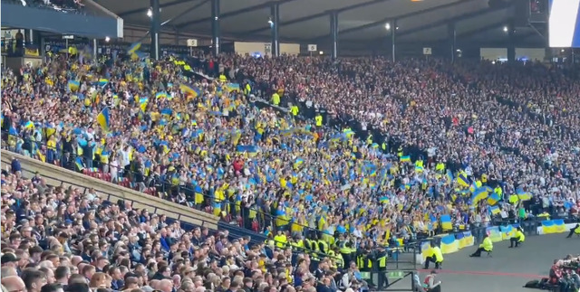 Під час матчу плей-офф Шотландія-Україна стадіон скандував «ЗСУ!» З’явилося відео