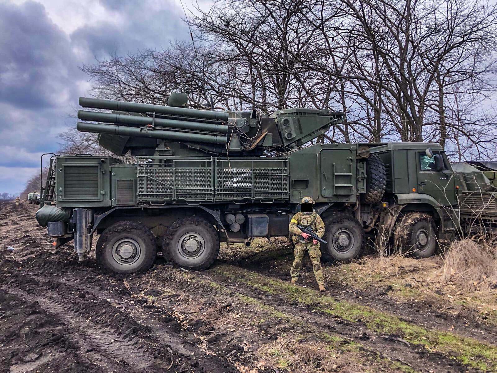Сили спецоперацій захопили російський зенітний ракетно-гарматний комплекс «Панцир-С1»
