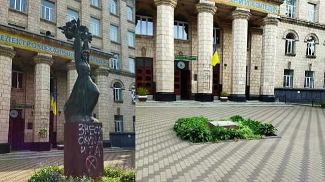 Київ позбувся пам'ятника радянському письменнику